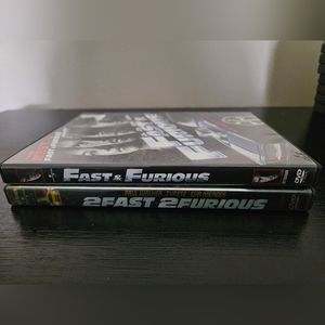 "Fast & Furious" and "2 Fast 2 Furious"!!! 2 DVDs for the price of 1. Pre-owned!